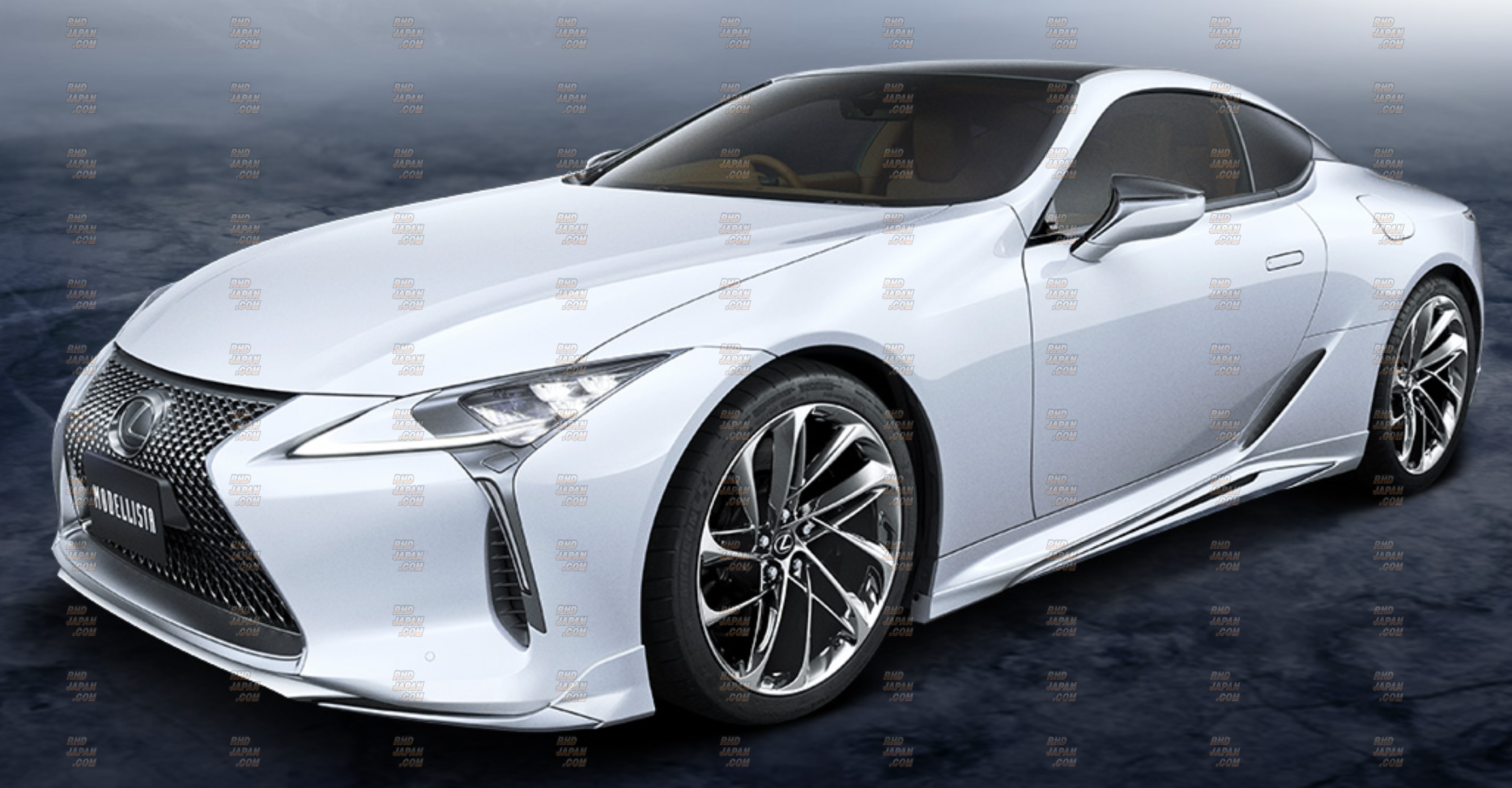 Modellista Aero Parts Set Side Skirt Set Unpainted - Lexus LC500